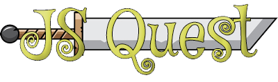 js quest game logo